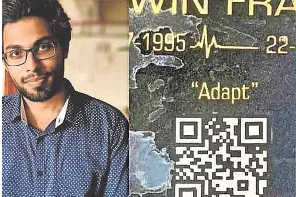 உயிரிழந்த மகன் குறித்து அறிய கல்லறையில் க்யூஆர் கோடு வைத்த பெற்றோர்! - தமிழ்நாடு