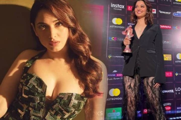 விருதுவிழாவிற்கு இப்படியா வர்றது!! டிரான்ஸ்பெரண்ட் ஆடையில் முகம் சுளிக்க வைத்த நடிகை தமன்னா