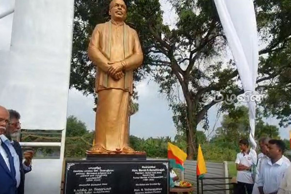 தமிழரசுக்கட்சியின் மூத்த தலைவர் மாவை சேனாதிராஜாவிற்கு சிலை திறப்பு | Mawai Senathiraja Opening Of The Statue தமிழரசுக்கட்சியின் மூத்த தலைவர் மாவை சேனாதிராஜாவிற்கு சிலை திறப்பு | Mawai Senathiraja Opening Of The Statue