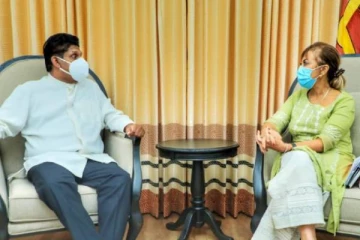 சஜித்தை சந்தித்து கலந்துரையாடியுள்ள ஐ.நா வதிவிட பிரதிநிதி!!