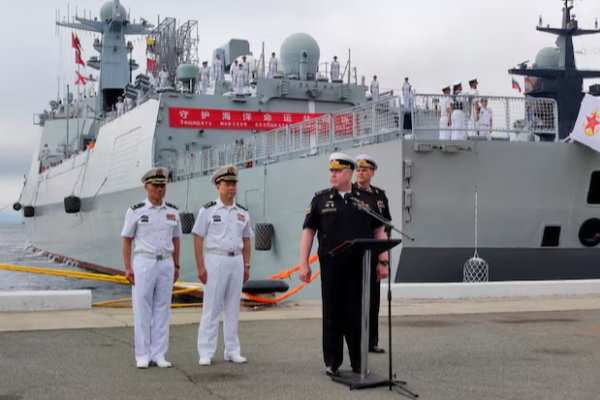 Russia-China Test Missiles in Sea