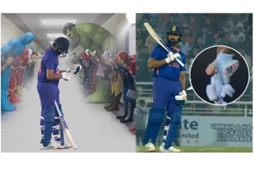 களத்தில் காயத்துடன் போராடிய ரோகித் ஷர்மா... - நெகிழ்ந்து பாராட்டும் ரசிகர்கள்...!