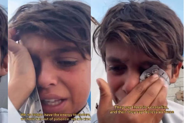 தயவுசெய்து போரை நிறுத்துங்கள்: காசா சிறுவனின் மனதை உருக்கும் பதிவு | Please Stop The War In Gaza