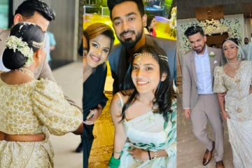 මුළු ලංකාවෙම අවධානය ගනිමින් හුරුබුහුටි පුංචි සඳනිත් හෙල සිරිතට මනාලියක් වෙලා යුග දිවියට. (PHOTOS)