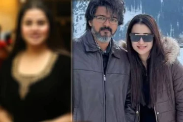 இரவு பார்ட்டிக்கு ஏற்பாடு செய்த சங்கீதா!! விஜய் வீட்டுக்கு முன் டான்ஸ் ஆடிய நடிகை திரிஷா..