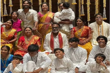 வீட்டு விசேஷத்தில் மகன்களுடன் நடிகர் தனுஷ் - தனிமையின் தவிப்பில் ஐஸ்வர்யா...!