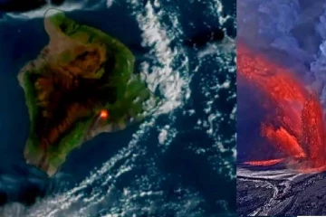 35,000 கி.மீ உயரத்தில் பார்த்த அதிசயம்; பொங்கி வழிந்த லாவா - பிரம்மாண்ட வீடியோ