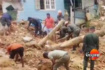 කඳපොල නායයෑමෙන් පවුලක් අතුරුදහන් , සෙවීමට යුද හමුදා මෙහෙයුමක්