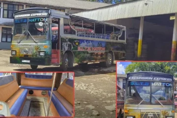 හැටන් ලංගම ඩිපෝවෙන් සංචාරක සෆාරි බස් රථයක්