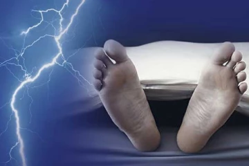 மின்னல் தாக்கி வயலில் நின்றவர் பலி