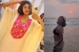 பீச்சில் கிளாமர் லுக்கில் ஹாயாக காத்து வாங்கும் நடிகை ஓவியா!! வீடியோ..