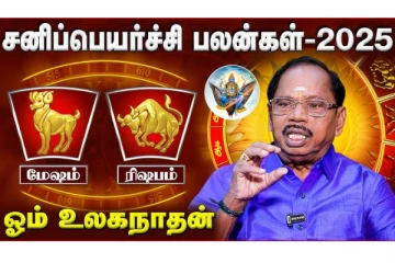சனிப்பெயர்ச்சி 2025:மேஷம் ரிஷப ராசியினருக்கு எப்படி அமைய போகிறது
