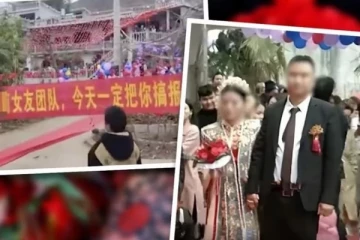 திருமண மண்டபத்தில் மாப்பிள்ளைக்கு அதிர்ச்சி கொடுத்த முன்னாள் காதலிகள்!