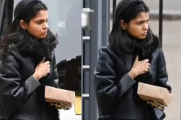 ஆடம்பர காலணியை அணிந்து தெருவில் வலம் வரும் ரிஷி சுனக் மனைவி!