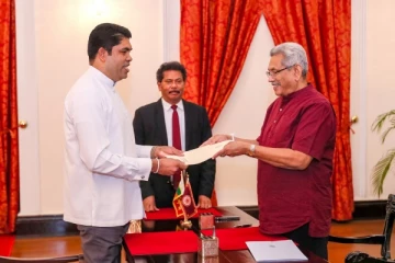 சுதந்திரக்கட்சி நாடாளுமன்ற உறுப்பினர் இராஜாங்க அமைச்சராக பதவியேற்பு(photos)