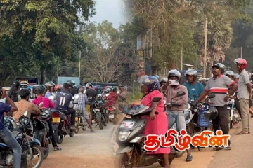 மத்திய கிழக்கில் பதற்றம் : முல்லைத்தீவில் எரிபொருளுக்கு நீண்ட வரிசை