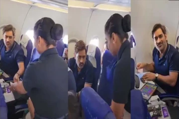 தோனிக்கு சொக்லேட் கொடுத்த இளம் யுவதி; இறுதியில் அவர் கொடுத்த ரியேக்ஷன்! (வீடியோ)