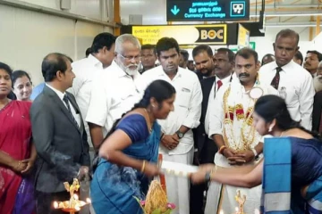 பலாலி விமான நிலையத்தில் வந்திறங்கிய இந்திய அரசாங்கத்தின் உயர்மட்ட குழு (video)