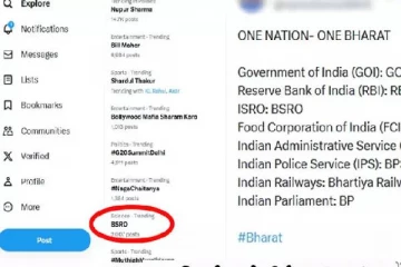 இணையத்தில் ட்ரெண்ட் ஆகும் #BSRO ... நெட்டிசன்கள் வைத்த புதிய பெயர்