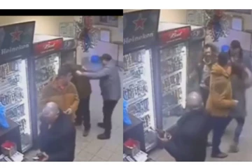 முதியவரை தாக்கிய நபர் - வெளுத்து வாங்கிய சிங்கப்பெண் - வைரலாகும் வீடியோ