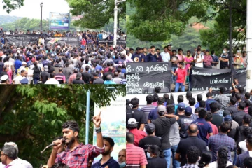 පේරාදෙණිය මහා ශිෂ්‍ය සංගමය පාරට බසී..! (PHOTOS)