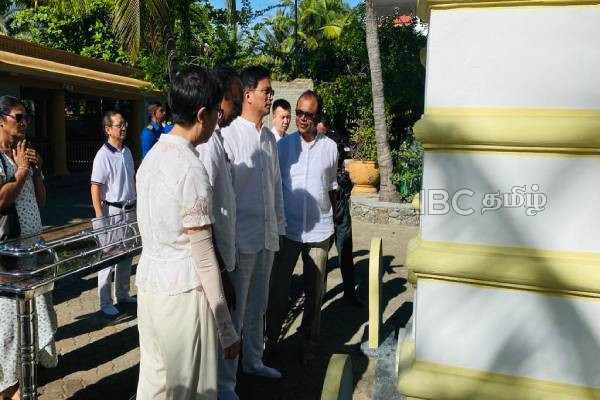 இலங்கைக்கான சீன தூதுவர் மன்னாருக்கு விஜயம்(படங்கள்) | Chinese Ambassador To Sri Lanka Visiting Jaffna