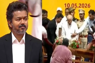 பதவியேற்பு விழாவிற்குப் பின் மேசையை தூக்கிய முதல்வர் விஜய் - வைரலாகும் சிம்பிளிசிட்டி வீடியோ!