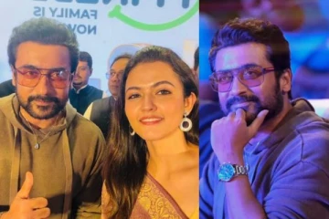 சூர்யாவை பார்த்ததும் டாடா பட நடிகை என்ன செய்கிறார் பாருங்க.. வைரல் வீடியோ