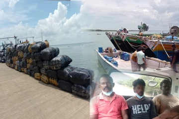 மன்னார் கடற்பரப்பில் பெருந்தொகையான பீடி இலைகளுடன் இந்திய பிரஜைகள் மூவர் கைது