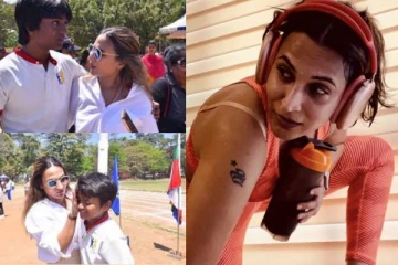 ஜிம் ஒர்க்கவுட்டில் முகம் சுளிக்க வைக்கும் ரஜினிகாந்த் மகள்!! எல்லைமீறும் புகைப்படங்கள்..