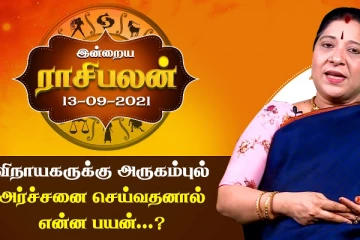 இன்றைய ராசிபலன் : விநாயகருக்கு  அருகம்புல் அர்ச்சனை செய்வதனால் என்ன பயன் ..?