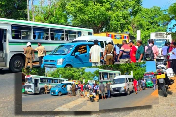 மூன்று வாகனங்கள் ஒன்றோடு ஒன்று மோதி விபத்து