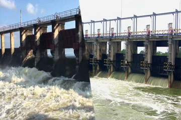 பாவற்குளத்தின் நான்கு வான்கதவுகளும் திறப்பு