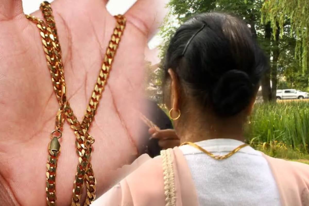 மழையில் குடை கேட்க வந்த நபர் - வயோதிப பெண்ணுக்கு நேர்ந்த கதி | Man Stolen Gold Chain From Old Women