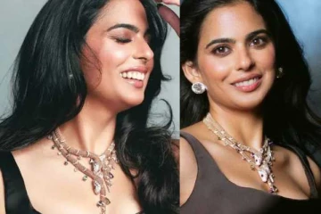 இந்தியாவையே திரும்பி பார்க்க வைத்த அம்பானி மகள் இஷா அம்பானியின் நெக்லஸ்..
