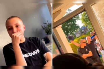 தலையை மொட்டையடித்துக் கொண்ட நண்பர்கள்: கண்கலங்கிய புற்றுநோயுடன் போராடும் தோழி: வீடியோ