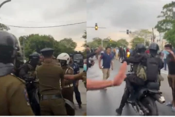 පාර්ලිමේන්තු විරෝධතාවට ආයුධ සන්නද්ධ යතුරුපැදි..! විරෝධතාකරුවන් හා දැඩි උණුසුම්කාරී තත්වයක් - නවතම දර්ශන..(VIDEO)