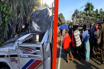 யாழ்.மருதங்கேணியில் கோர விபத்து: இருவர் வைத்தியசாலையில் அனுமதி