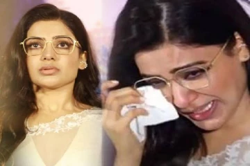 மேடையில் கண்ணீர் விட்ட நடிகை சமந்தா..வைரலாகும் வீடியோ
