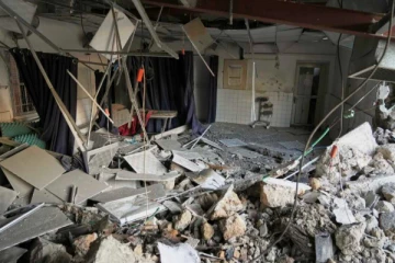 இஸ்ரேலிய வான்வழித் தாக்குதலில் அழிக்கப்பட்ட காசா மருத்துவமனை