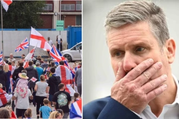 மேற்கு லண்டன் பகுதியில் பரபரப்பு: புகலிடக் கோரிக்கையாளர்கள் விடுதியில் முகமூடி நபர்கள் போராட்டம்!