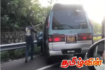 கட்டுநாயக்க அதிவேக வீதியில் இன்று காலை விபத்து