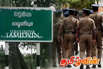 வவுனியா - பூந்தோட்டம் பகுதியில் வீட்டு வளாகத்திற்குள் முதலை