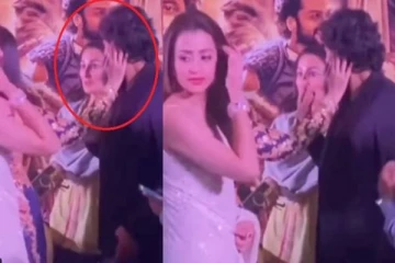 விக்ரம் கன்னத்தில் கை வைத்த ஐஸ்வர்யா ராய் - முகம் சுழித்த த்ரிஷா?