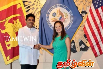 அமெரிக்காவின் புதிய வரி: ஜூலி - சஜித் நேரில் பேச்சு