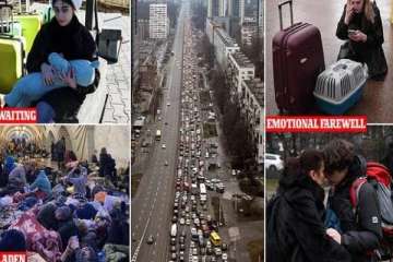 ரஷ்யா - உக்ரைன் போர்: அபாயம் இல்லாத இடம் நோக்கி இடம்பெயரும் மக்கள்! (Photos)