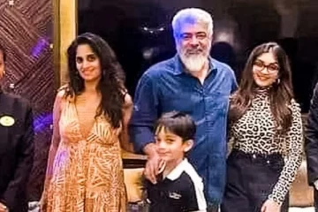 குடும்பத்துடன் புத்தாண்டு கொண்டாடிய அஜித்.. மகள் அனோஷ்காவை பார்த்து ஹீரோயின் என்று கூறும் ரசிகர்கள்