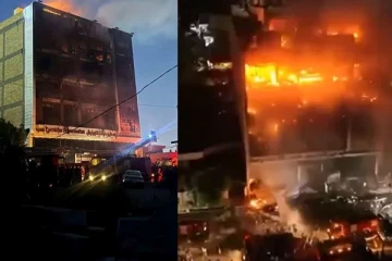 ඉරාක සුපිරි වෙළඳසැලේ ගින්නකින් ජීවිත 50ක් බිලිවෙයි [VIDEO]