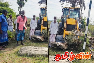 வீதியினை சீர் செய்யும் விவசாயிகள்!