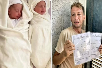 தந்தை பிறப்பு சான்றிதழ் பெறச்சென்றவேளை : காசாவில் பிறந்து நான்கு நாட்களேயான இரட்டை குழந்தைகள் விமான குண்டுவீச்சில் பலி